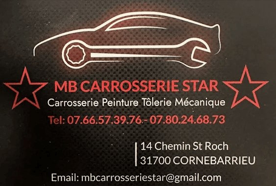Carte de visite MB Carrosserie Star